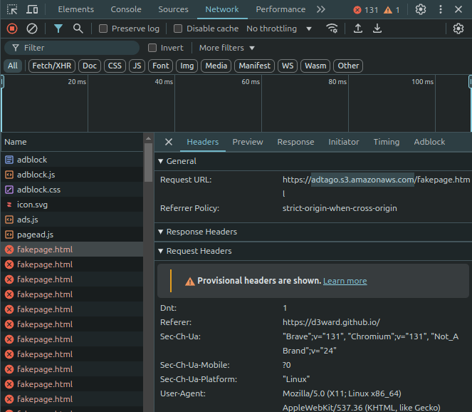 Request details example